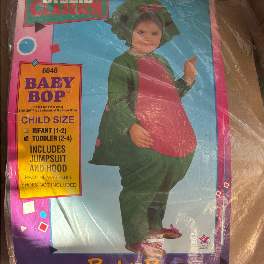 Baby Bop Green and Pink Toddler Costume